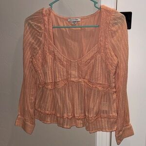 American Eagle Outfitters Coral Blouse